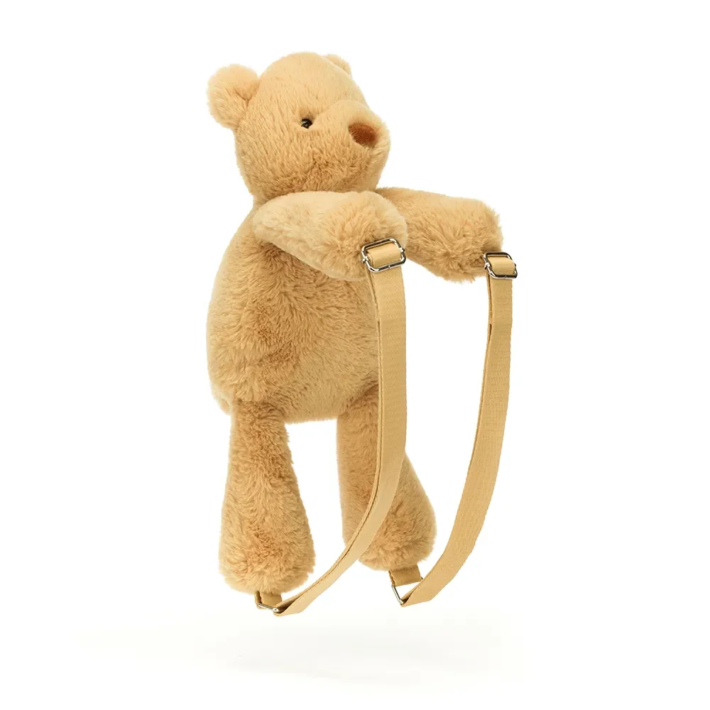 "Kinderrugzak Jellycat Smudge-Bär, pluche knuffelbeer image"
