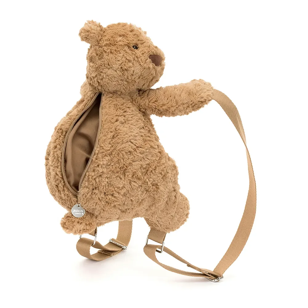 Kinderrucksack Bär aus Plüsch für Kindergarten und Vorschule
