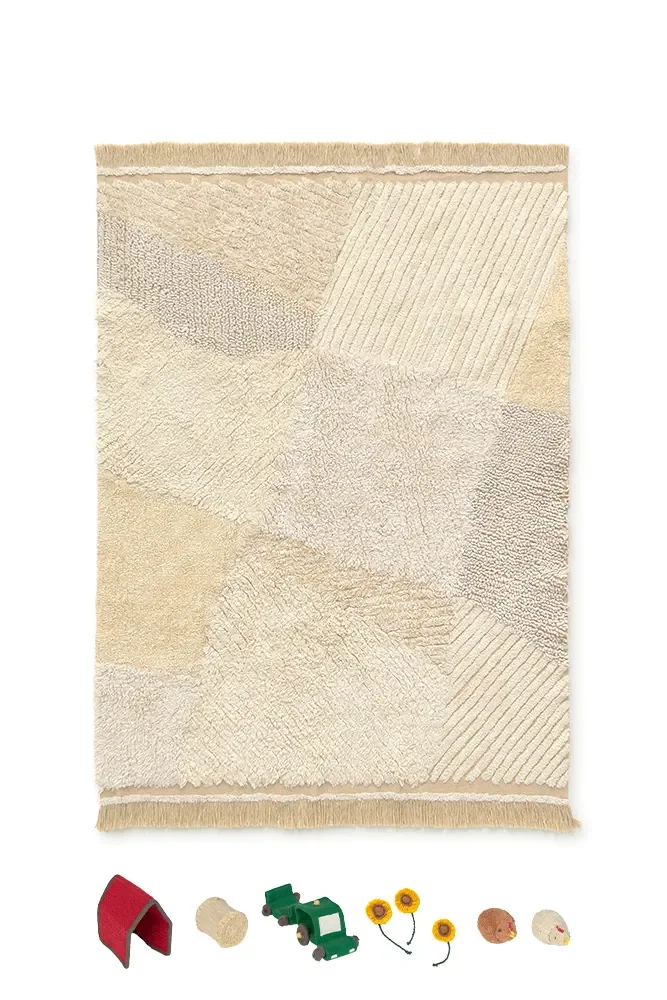 "Speelkleed 160x120 cm, kinderkleed, wasbaar, boerderijthema kleed image"