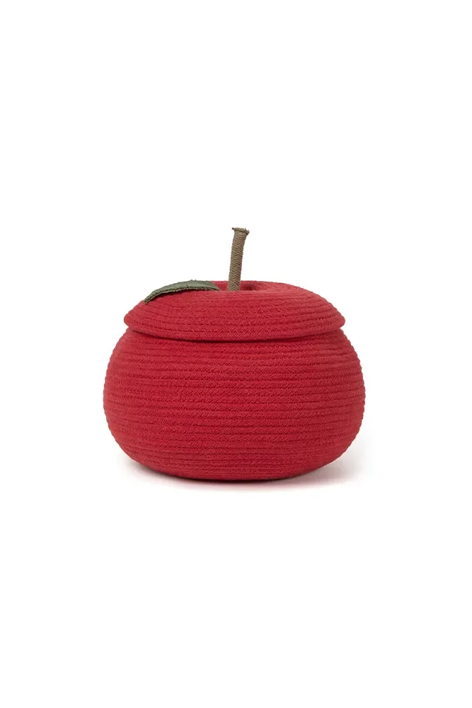 Kussen appel, decoratief zacht kussen in appelvorm voor baby- en kinderkamer, woonkamer