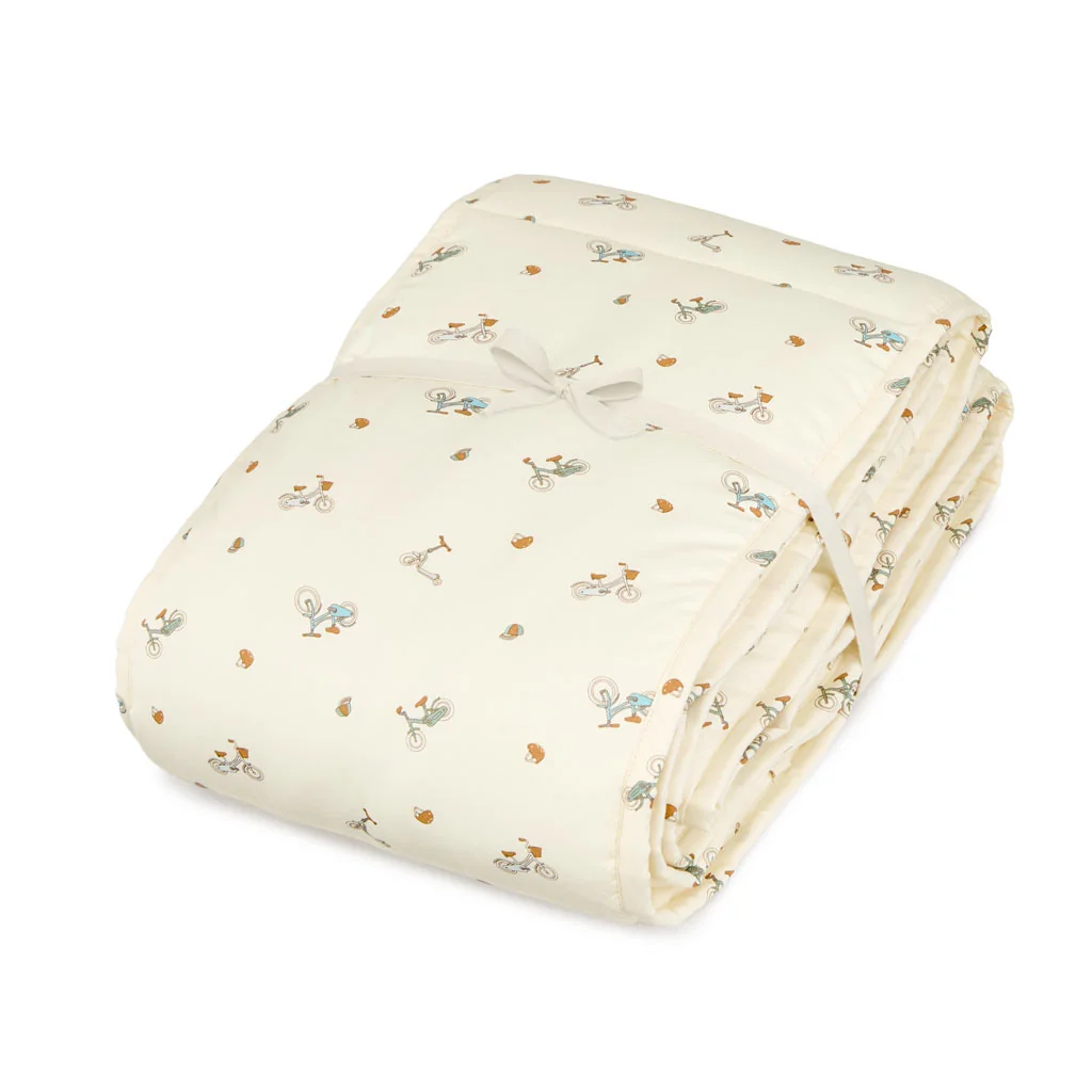 "Bedomranding voor babybed, babynestje, ledikantbeschermer, zachte stootrand image"