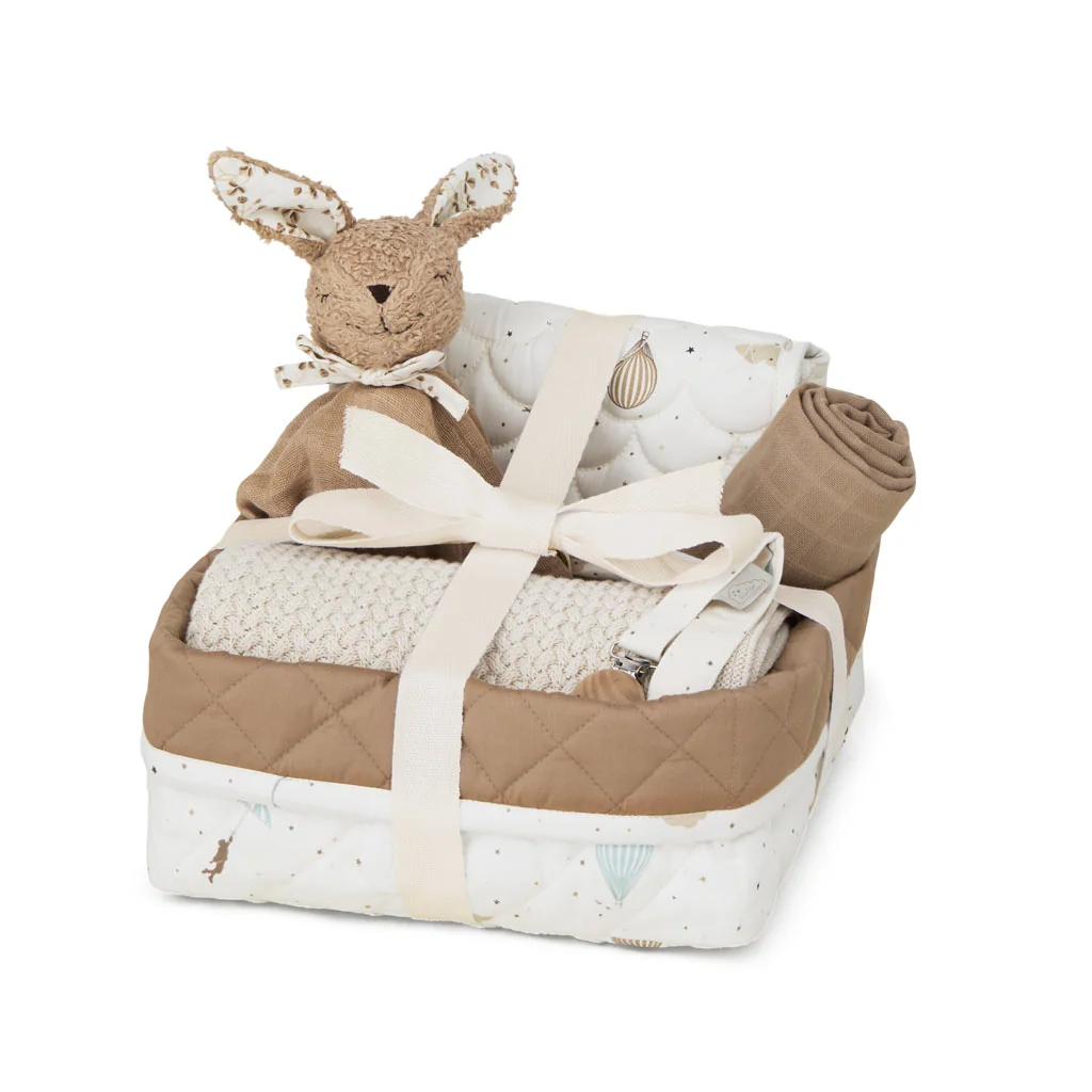 "Babyparty cadeaumand, Baby geschenkmand, Herbruikbare baby mand, Duurzame baby geschenken image"