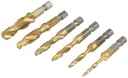 Titanium thread cutting drill set 6-piece