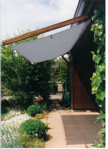"Complete zonzeilset, zilvergrijs 330 x 140 cm image"