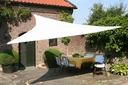 Driehoekig zonnescherm, waterafstotend, wit, 360 x 360 x 360 cm