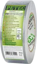 Plain fabric ribbon silver, 48 x 50 mm