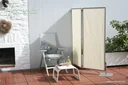 Paravent voor privacy en windbescherming 70x170 cm licht ivoor