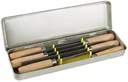 Key file set in metal case, 6 pieces