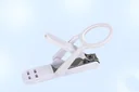 Nagelknipper met loep, wit
