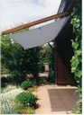 Zonneseil met touwspanning, zilvergrijs, 330 x 140 cm