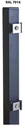 Paal voor dubbelstaafmatten en enkelstaafmatten 1700 x 40 x 40 mm - antraciet