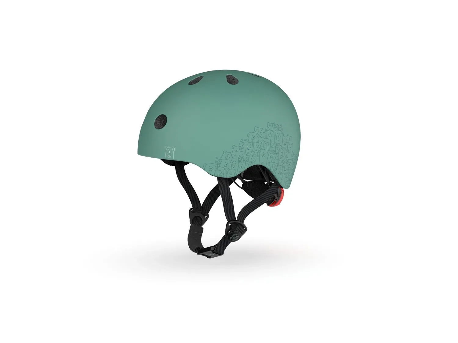 Scoot & Ride Helm, Reflecterende helm XXS-S, Kleur: Woud