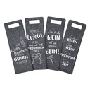 Flessentas van vilt, set van 4