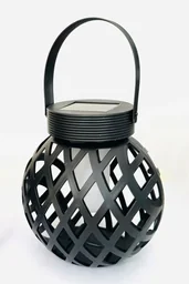 Solar LED tafellantaarn, ruit met vlameffect