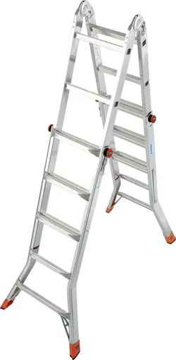 "“TELEMATIC” RUNG-ARTICULATED TELESCOPIC LADDER 4x5 RUNGS image"