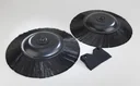 Reserveonderdeelenset voor veger, 2 borstels + 1 afdichtingslip