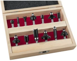 HM frezenset, 13-delig (bovenfrezen), 8 mm schacht