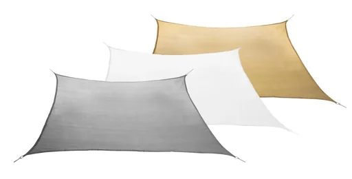 "Balkonzonwering HDPE grijs 270 x 140 cm image"