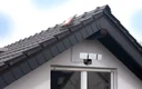 Solar LED floodlight with motion detector