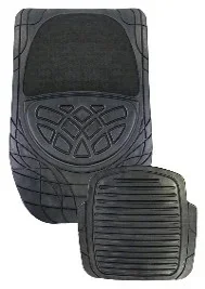 "Rubber mats Luxus Plus 4-piece with kick protection image"
