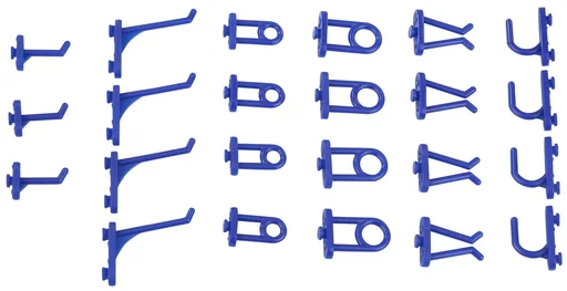 "24-delige haakassortiment voor gatenwanden image"