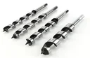 Auger drill bit set, 4 pieces