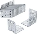 Hoekverbinder met rib 70 x 70 x 55 mm, 25 stuks