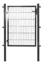 Tuindeur voor enkelstaafmat, antraciet, enkelvleugelig, hoogte 125 cm, breedte 100 cm