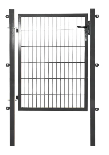 "Tuindeur voor enkelstaafmat, antraciet, enkelvleugelig, hoogte 125 cm, breedte 100 cm image"