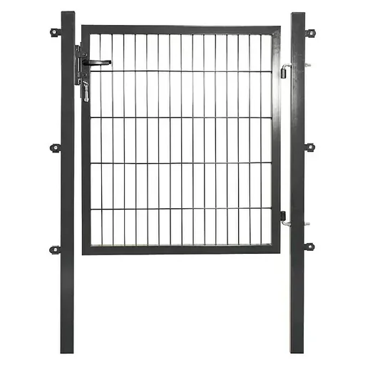 "Tuinpoort voor staafmat, antraciet, enkele vleugel - 100 cm hoog - 100 cm breed image"