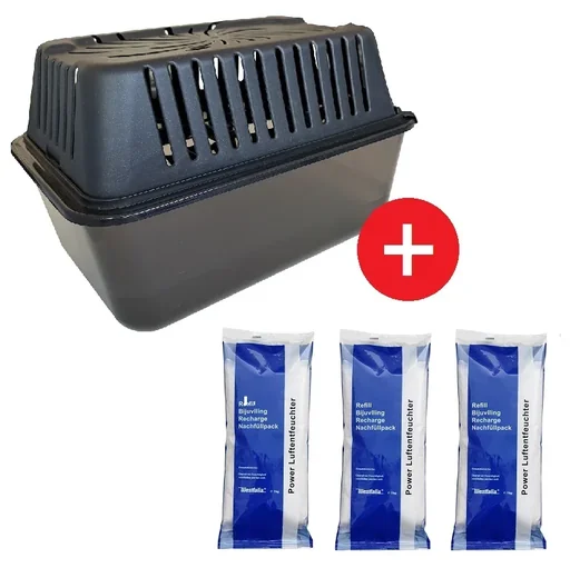 "Luchtontvochtiger MEGA BOX inclusief 3 x 1 kg ontvochtigingsgranulaat in vlieszak image"