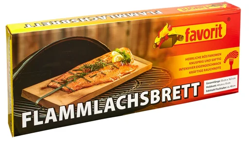 "Flame-grilled salmon board image"