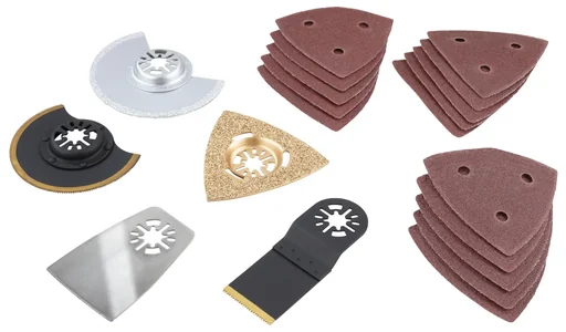 "Accessoireset voor multifunctioneel gereedschap 20-delig image"