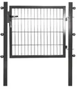Tuinhek voor enkelstaafmat, antraciet - 75 cm hoog - 100 cm breed