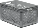 Eurobox 60x40x32cm geperforeerd grijs 62l