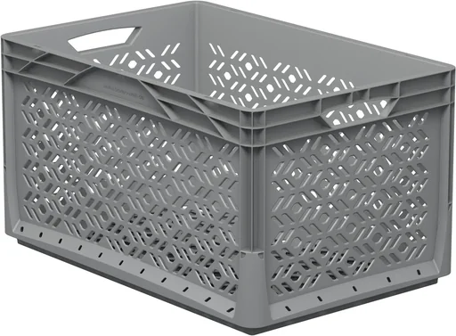 "Eurobox 60x40x32cm geperforeerd grijs 62l image"