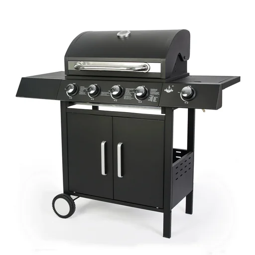 "Gasgrill "San Angelo" 4+1 branders, zwart image"
