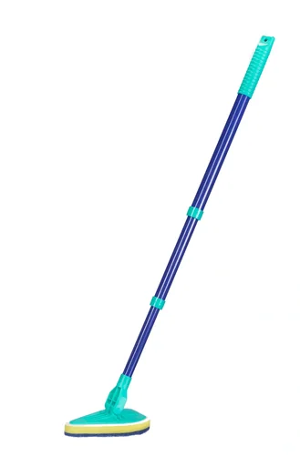 "Badkamerwisser, mop met sponsborstel en telescoopsteel, speciale wisvorm, uitschuifbaar 45-90 cm image"