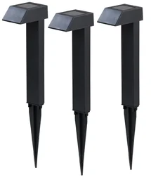 Solarpadverlichting, 3-delige set