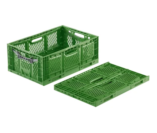 "Opvouwbare doos 60x40x23cm opengewerkt groen image"