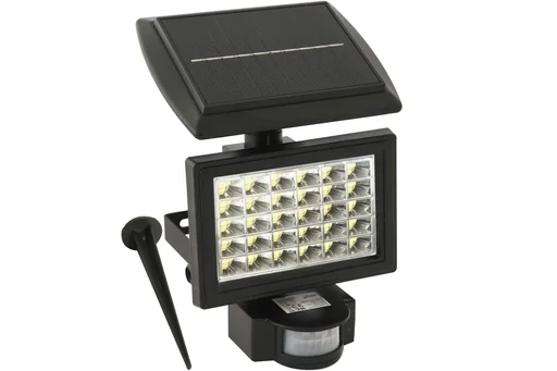 "Zonne-energie wandschijnwerper 2-in-1 met bewegingsmelder image"