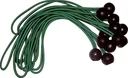 Kogel rubber spanners 12 stuks, voor bevestiging van zeilen en netten
