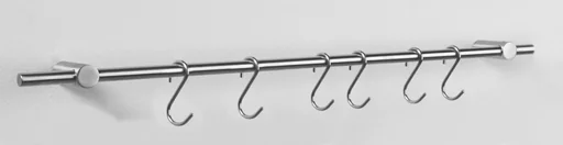 "Kitchen railing "Profi", with 6 hooks, extendable, 60 cm image"