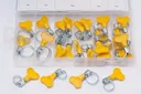 Set slangklemmen met handgreep, 26-delig, roestvrij staal, incl. doos