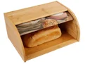 Broodtrommel van bamboe met roldeksel (motief: broodselectie)