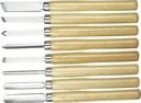 Set draaibankbeitels, 8 stuks