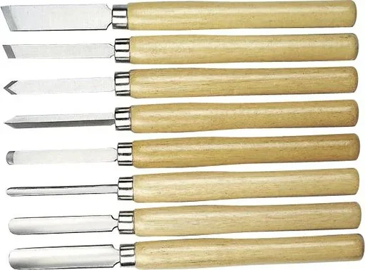 "Set draaibankbeitels, 8 stuks image"