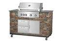 Buitenkeuken met ingebouwde grill