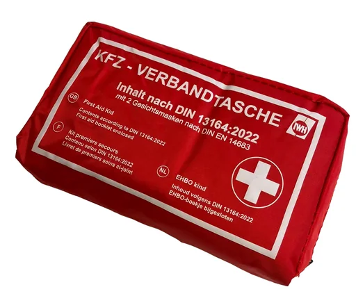 "Auto EHBO-kit "rood" DIN 13164:2022 image"