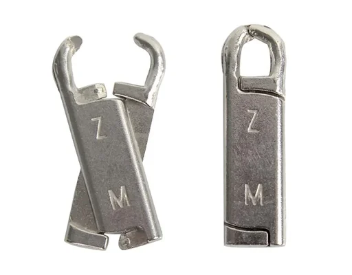 "Rits reparatiehaken, zilverkleurig, set van 6 image"